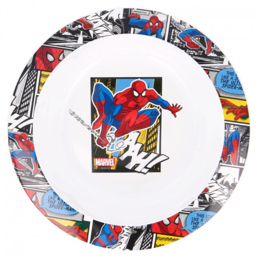 Stor Plastic Microwave Bowl, Spiderman Design