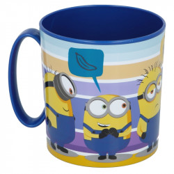 Stor Plastic Microwave Mug, Minions Design, 350 Ml