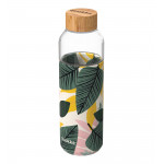 Quokka Glass Bottle With Silicone Cover, Autum Leaves Design, 660 Ml