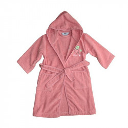 Nova home kids bath robe kiddy, pink and dark pink color, 3-5 years