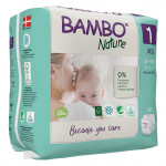 Bambo Nature Diapers, Size 1, 2-4 Kg, 22 Diapers