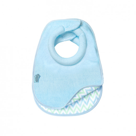 مريلة مصنوعة من القماش مناسبة للأطفال الرضع باللون الازرق قطعتين من تومي تيبي