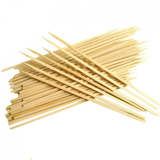 Bamboo Wooden Skewers for Grilling, Bowl Thin Design