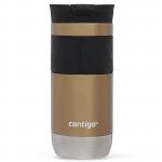 Contigo Snapseal Insulated Travel Mug With Handle, Gold Color, 470 Ml