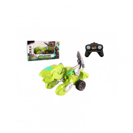 Dinosaur With Wheels, Remote Control, Green Color