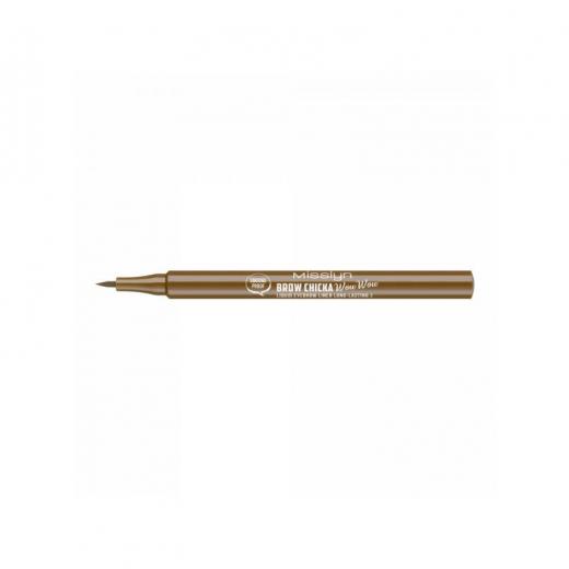 Misslyn Brow Chicka Liquid Eyebrow Liner Longlasting, Number 3, BLONDIE