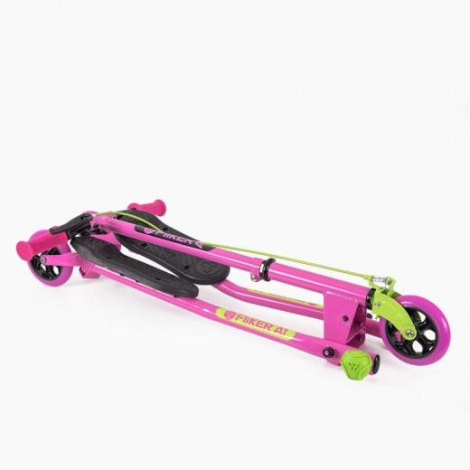 Yvolution Yfliker Scooter A1 Air 2018 Refresh, Pink & Green Color, 3 Wheels