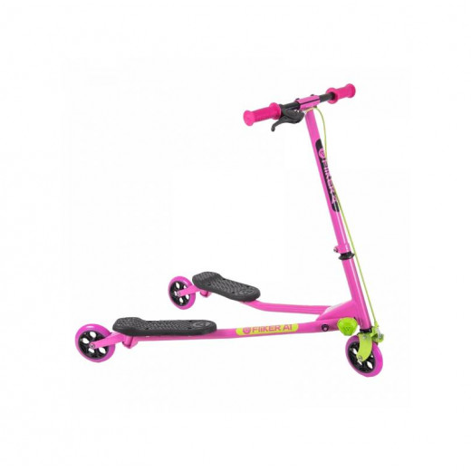 Yvolution Yfliker Scooter A1 Air 2018 Refresh, Pink & Green Color, 3 Wheels