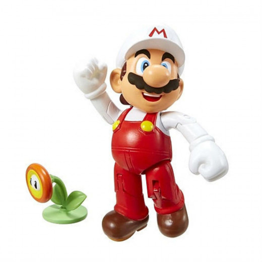 Jakks Pacific World of Nintendo Fire Mario with Fire Flower