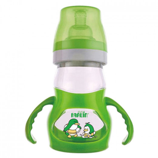 Farlin Feeding Bottle Plastic for Baby , 250ml - Green