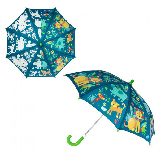 Stephen Joseph Color Changing Umbrella, Zoo Design