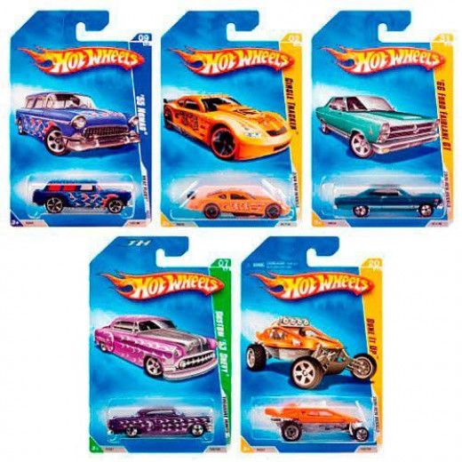 مجموعة مركبات سيارات, بألوان متنوعة, قطعة واحدة من هوت ويلز