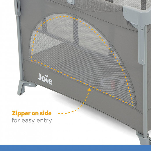 Joie kubbie sleep 2 in 1 travel cot grey