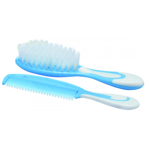 Optimal Brush And Comb Set, Blue Color