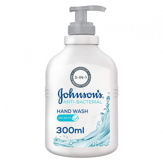 Johnson's Liquid Hand Wash, Anti-Bacterial, Sea Salts, 300ml