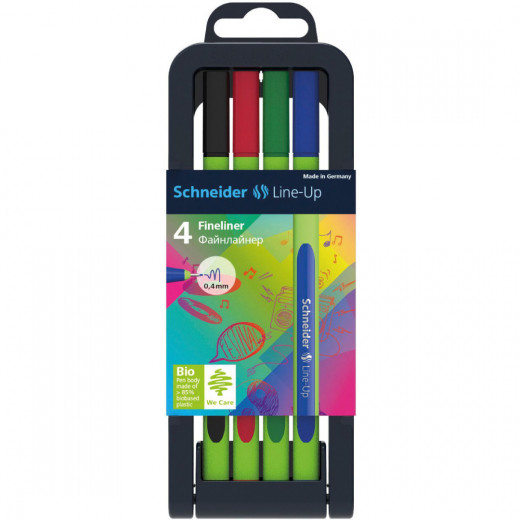 Schneider Line-Up Pencil Case Stand 4 Pieces 0.4 mm