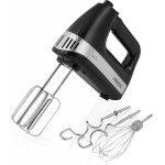 Princess Hand Mixer,  500 Watts, 5 Speeds, Black Color