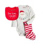 Cool Club Baby Set, Santa Claus Design, 3 Pieces