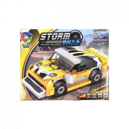 Racing Model Building, Yellow Color, 73 Pieces