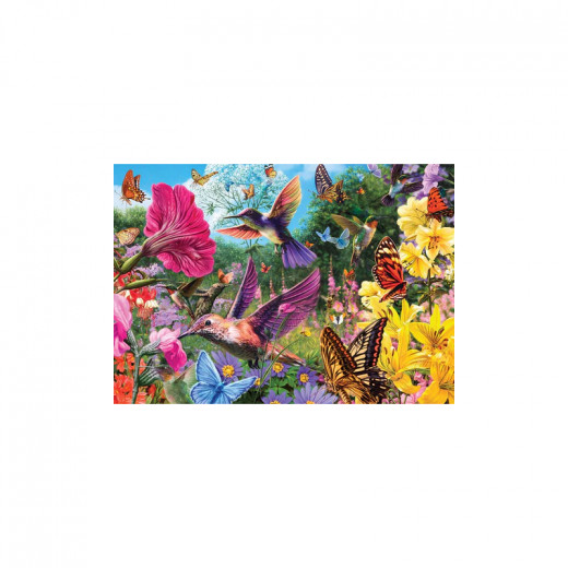 Ks Games Puzzle, Humming Bird Garden Design, 500 Pieces