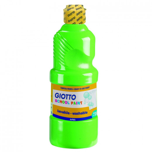 Giotto School Paint, Cinnabar Green Color, 500 Ml