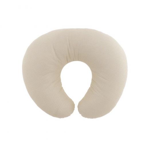 Cambrass Vichy Small Nursing Pillow, Beige Color