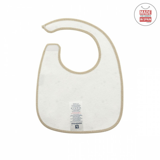 Cambrass Sky Square Bib, Star Desing Beige Color