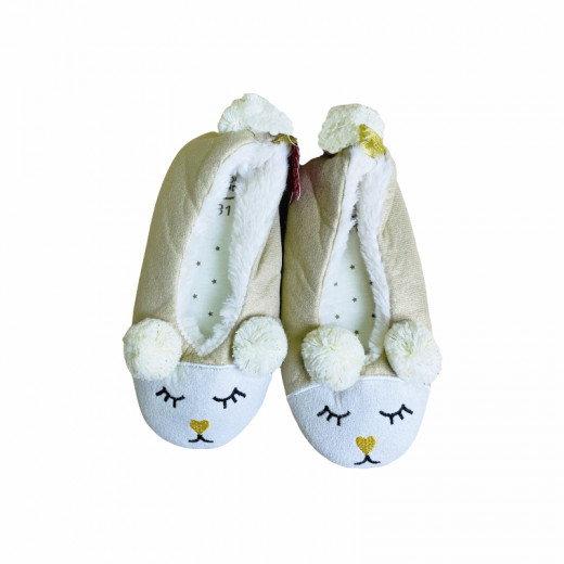 Cool Club Slipper, Cute Design, White Color