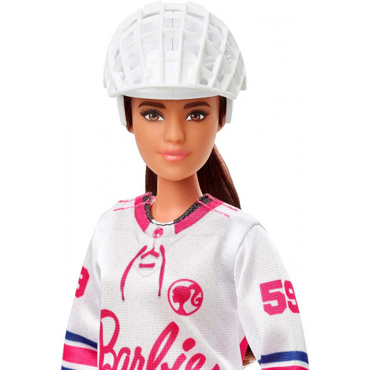 Barbie Winter Jersey Sports Hockey Player Doll, Assorted