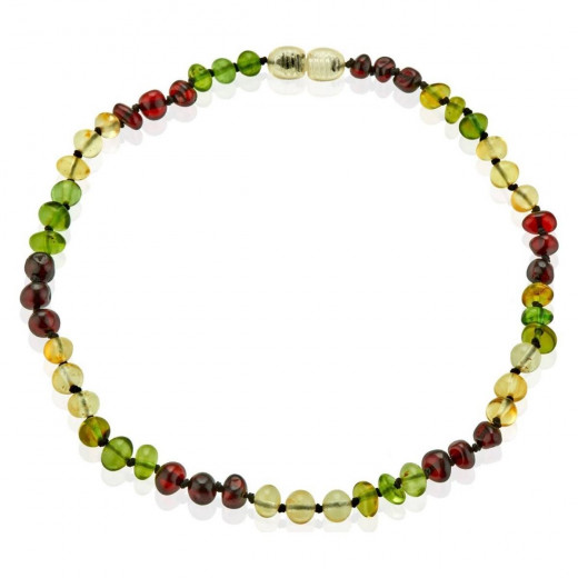 BabyJem Amber Teething Necklace, Green