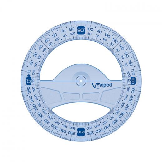 Maped Geometric Protractor 360 degrees, 12 cm