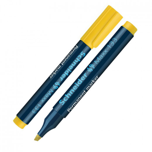 ماكس 133 قلم ماركر ثابت ، أصفر شنايدر