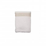 Nova Home Gold Versace 100% Cotton Jacquard Towel, White Color, Size 90*50