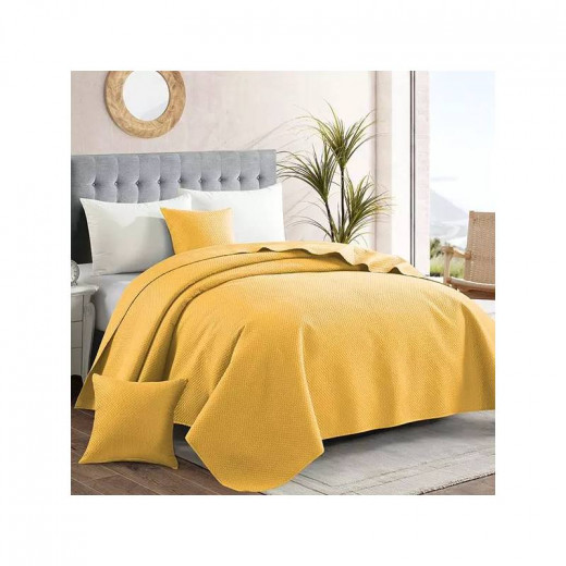 Nova Home "Dimension" Coverlet, Yellow Color, Twin Size