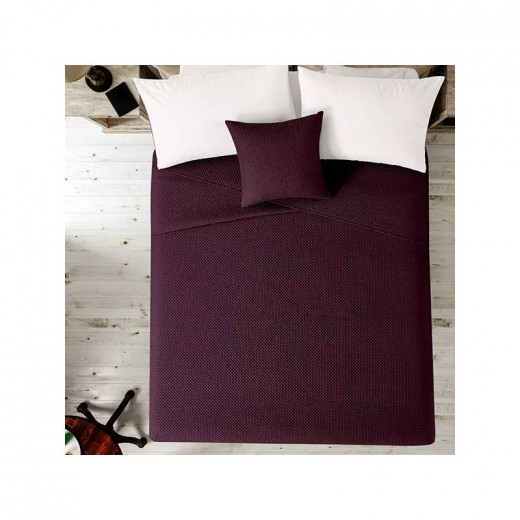 Nova Home "Dimension" Coverlet Burgandy Color, King Size