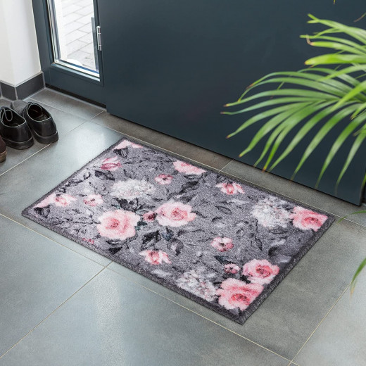 Astra Pure & Soft Doormat, Grey & Rose 50*70