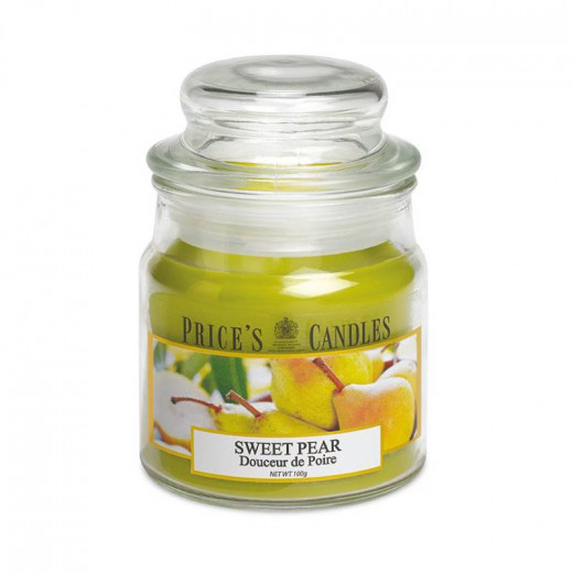 Price's Medium Scented Candle Jar with Lid, Sweet Pear