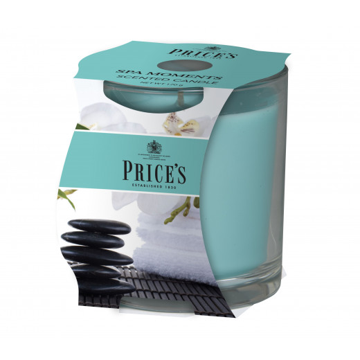 Price's Scented Candle Jar with Lid, Spa Moments