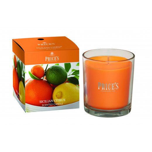 Price's Boxed Candle Jar, Sicilian Citrus