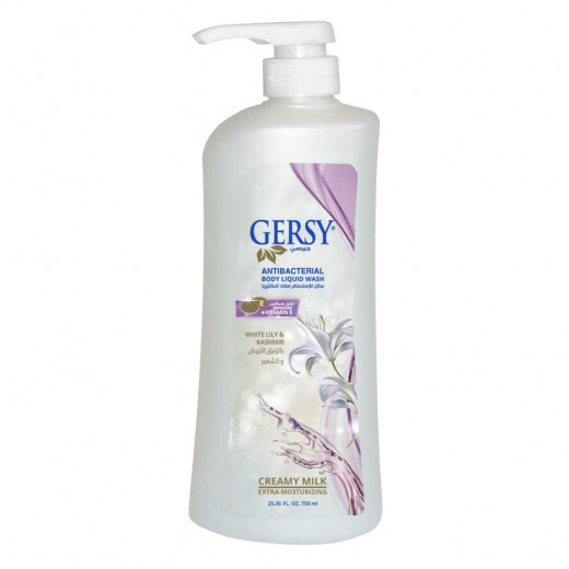 Gersy Shower Gel And Anti Bacterial / White Lily And Cashmer, 750ml