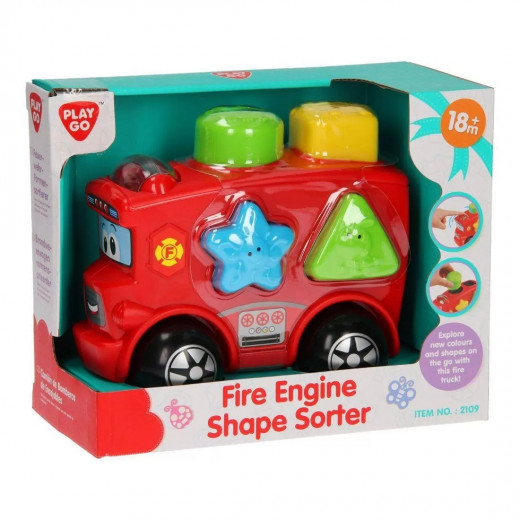 لعبة فرز الاشكال بتصميم سيارة اطفاء الحريق من بلاي جو