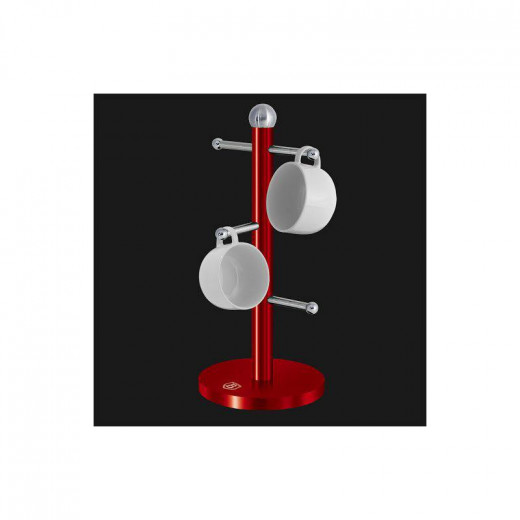 Berlinger Haus Metallic Mug Tree, Dark Red Color