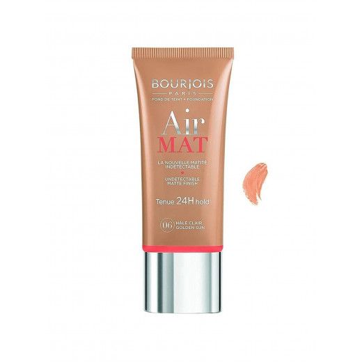 Bourjois Paris Air Mat 24 Hour Foundation, Beige Color, 30 Ml, Number 06