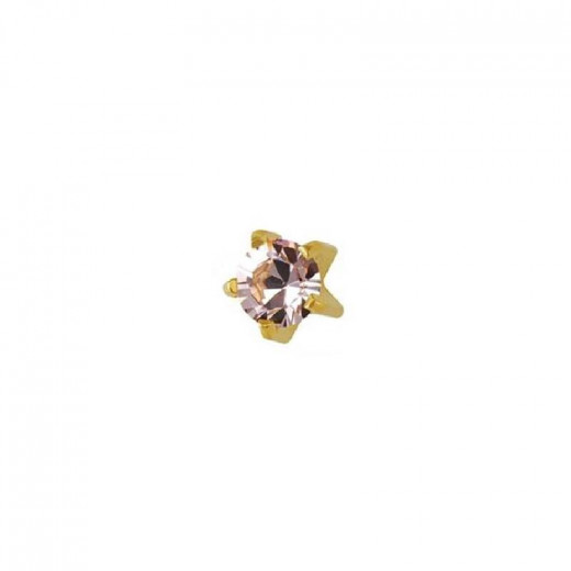 Studex Gold Plated Heartlite Alexandrite, 3 Mm For Kids