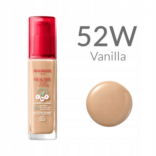 Bourjois New Healthy Mix Clean Foundation, Shade 52