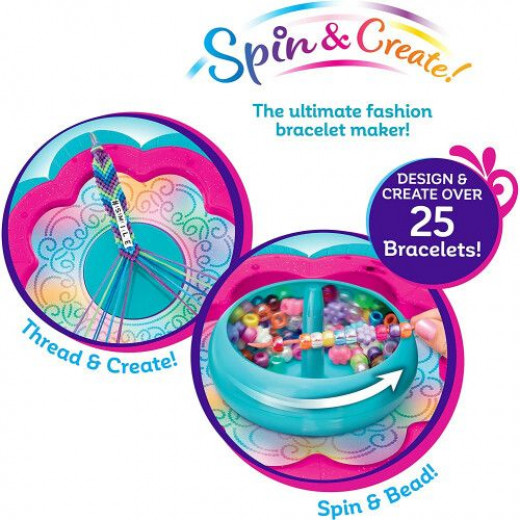 Cra-Z-Art Shimmer N Sparkle 2-In-1 Spin & Bead Friendship Studio