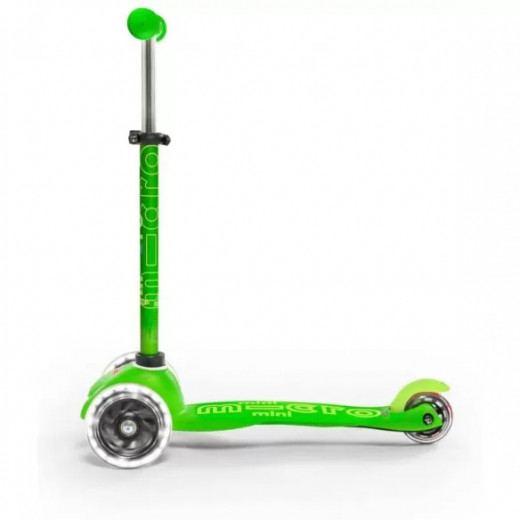 Micro Mini Deluxe Led Scooter, Green Color