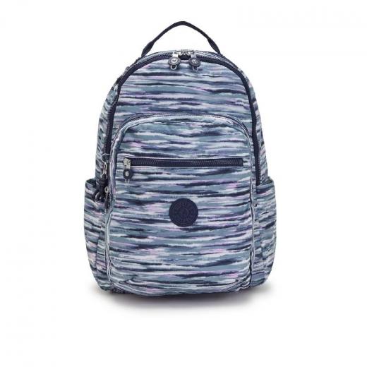 Kipling Backpack Female Brush Stripes Seoul, Large