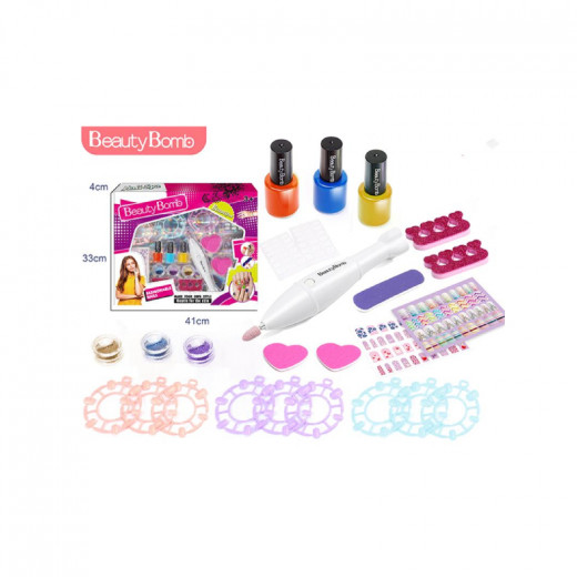 Girls Nail Enhancement Set With Electric Nail Sharpener