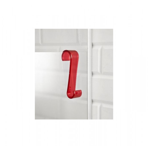 Primanova Curved Towel Hook, Red Color